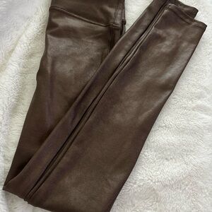 Bundle Spanx faux leather leggings size xs in excellent condition